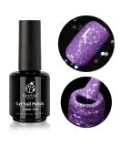 Beetles Reflective Gel Nail Polish 15ML - Purple Glitter Diamond Disco Color | Soak Off, DIY Manicure Salon, Women's Day Gift - Buy Online on GoSupps.com