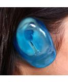 2pcs Blue Hairdresser Ear Cover Shield - Anti-Staining Plastic Guard for Dye Protection - Buy Online on GoSupps.com