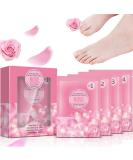 Foot Soak for Foot Spa Rose Foot Spa Salts 4PCS Foot Pack with Foot Soak Foot Scrub Foot Mask Foot Lotion Foot Spa Set for Foot Exfoliator Foot Salts for Foot Spa Foot Salt Bath Jelly Pedicure Packs - Buy Online on GoSupps.com