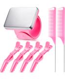 7-Piece Hair Braiding Tools Set - Magnetic Pin Wristband, Stainless Steel Rat Tail Comb, Alligator Sectioning Hair Clips - Pink Braid Maker Kit - Buy Online on GoSupps.com