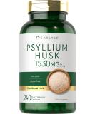 Psyllium Husk Capsules | 1530mg | 240 Caps | High Potency Fiber Supplement | Non-GMO, Gluten Free | by Carlyle - Buy Online on GoSupps.com