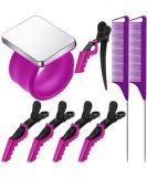 Magnetic Wrist Sewing Pincushion with Stainless Steel Pins & Hair Clips (Purple) - Buy Online on GoSupps.com
