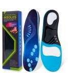 Plantar Fasciitis Arch Support Insoles - Men & Women, Flat Feet Orthotic Inserts for Arch Pain Relief - Shock Absorbing, High Arch Design (S: Men's 7-8, 220+ lbs) - Buy Online on GoSupps.com