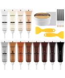 SEISSO Wood Filler Furniture Repair Kit - 12 Colors, 200g Putty, Brushes, Scraper - for Wooden Floor & Table Scratch Repair - Buy Online on GoSupps.com