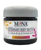 MONA BRANDS 100% Natural Deodorant for Whole Body & Private Parts - Aluminum & Baking Soda Free, Vegan, Hypoallergenic - Apricot & Rose Scent 2.0 Oz - Buy Online on GoSupps.com