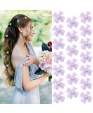 YISSION 20Pcs Mini Purple Flower Hair Clips with Rhinestone Cute Hair Pins Decorative Hair Clips Wedding Hair Barrettes Bridal Hair Accessories for Girls Women - Buy Online on GoSupps.com