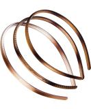 3 Pcs Plastic Plain Headbands Teeth Comb Headbands Skinny DIY Hair Bands Headbands (3*different coffee) - Buy Online on GoSupps.com