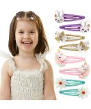 Girls Unicorn Hair Clips - Flower & Rabbit Snap Hair Pins for Kids - Buy Online on GoSupps.com