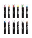 Moon Creations 12-Set Face Color Code | Sweatproof & Water-Resistant | Cruelty-Free Makeup for Costumes Festivals & Halloween - Buy Online on GoSupps.com