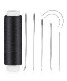 Waxed Thread 32 Yards (Black) - Leather Sewing Thread Set with Needles for Upholstery and Repair - Buy Online on GoSupps.com