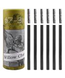 LOONENG Willow Charcoal Sticks Natural Willow Charcoal for Artists Beginners or Students of All Skill Levels Great for Sketching Drawing and Shading Approx 7-9mm in Diameter Pack of 25 - Buy Online on GoSupps.com