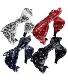Paisley Print Wide Bow Headband for Women - Cute Rabbit Ear Hair Accessories - Buy Online on GoSupps.com