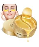 24K Gold Eye Masks - Crystal Collagen Patches to Reduce Puffiness & Fine Lines | Moisturizing Eye Masks for Dark Circles & Wrinkles - Buy Online on GoSupps.com