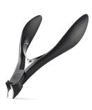 FERYES Precision Toenail Clipper | Stainless Steel Nail Cutter for Thick or Ingrown Toenails | Podiatrist Recommended | Manicure Pedicure Clipper - BLACK - Buy Online on GoSupps.com