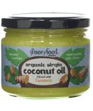 The Groovy Food Company Organic Virgin Coconut Oil Infused With Turmeric 283ml - Buy Online on GoSupps.com