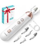 COSLUS 5 in 1 Professional Manicure Pedicure Kit | Electric Nail File Set & Toenail Grinder - 5 Speed Cordless Nail Drill for Thick Nails Cuticles & More for Women Men Baby & Pets - Bright White - Buy Online on GoSupps.com