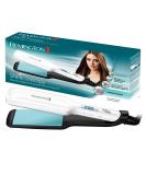 Remington S8550 Smooth Iron Wide - Shine Therapy with Argan Oil & Vitamin E | LCD Display 150-230 C | High-Quality Ceramic Coating for Glossy Hair - Buy Online on GoSupps.com