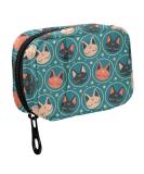 Fustylead Kawaii Space Cats Pill Organizer - Portable Travel Case for Vitamins & Supplements - Cute Medicine Zipper Bag - Buy Online on GoSupps.com
