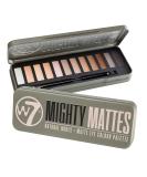 W7 Mighty Mattes Eyeshadow Palette - 12 Natural Nude Colors - Flawless Long-Lasting Makeup - Buy Online on GoSupps.com