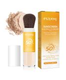 Buy SPF 50++ Mineral Sunscreen Setting Powder | Lightweight Matte Translucent Face Powder with Brush | Oil Control & Breathable Concealer - International Shipping Available - Buy Online on GoSupps.com