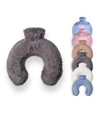 Luxury Fluffy Faux Fur Hot Water Bottle - Twilight Grey | 1.8L Capacity - Buy Online on GoSupps.com