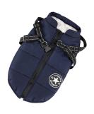 Shop Winter Dog Jackets - Windproof Waterproof 2-in-1 Cold Weather Coats for Small Dogs | Warm Blue Vest - Buy Online on GoSupps.com