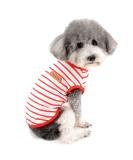 Zweitea Summer Dog Shirts for Small Dogs - Striped Breathable Cotton Tank Tops | Soft Pet Clothing for Chihuahuas & Puppies - XL Red - Buy Online on GoSupps.com