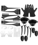 22pcs Hair Dye Kit: Colouring Tools, Disposable Shawl, Shower Cap, Hairpins, Brush, Comb, Tinting Bowl, Ear Cover Gloves - DIY Salon Hair Dye Tools - Buy Online on GoSupps.com