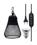 QIODAZOO 50W Turtle Heat Spot Lamp - Reptile Heat Lamp with Adjustable Time & Brightness E27 Hook - Buy Online on GoSupps.com