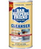 BAR KEEPERS FRIEND Powdered Cleanser 12oz - Effective Cleaning Formula (1-Pack) - Buy Online on GoSupps.com