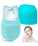 Ice Mold & Face Roller - Reusable Silicone Ice Roller for Facial Treatment De-Puff Eyes & Tone Skin (Blue - Buy Online on GoSupps.com