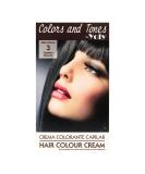Yoly Color and Tones Permanent Hair Color Cream - 3 Dark Brown - Long-Lasting Vibrance & Easy Application for Stunning Results - Buy Online on GoSupps.com