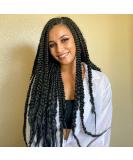 Pre-Stretched 36 Braiding Hair Extensions - 8 Packs Synthetic Crochet Braids (1B) - Soft Yaki Texture - Buy Online on GoSupps.com