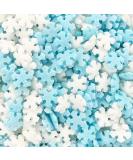 Christmas Snowflakes Sugar Shapes Cake Topper Sprinkles - 25g Edible Matt Sugar Decorations for Festive Cupcakes - Xmas Party Cake Decor - Buy Online on GoSupps.com