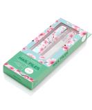 Malva Belle Crystal Glass Nail File - Professional Salon Manicure/Pedicure Tool for Natural Nails - Cherry Blossom Print (3mm) - Buy Online on GoSupps.com