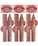 3 Colors Liquid Matte Lipstick Set - Long Lasting, Waterproof & Nourishing Lip Gloss for Women - Buy Online on GoSupps.com