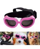 NAMSAN Sunglasses for Dogs UV Protection Glasses Waterproof Adjustable Dog Glasses for Small Dogs/Cats -Pink - Buy Online on GoSupps.com
