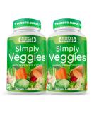 Simply Nature's Promise - 90 Soy-Free Veggie Capsules | Whole Food Superfoods 2 Month Supply with Beta Carotene & 18 Vegetables - Buy Online on GoSupps.com