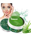 Eveellyn Eye Pads - 30 Pairs Hyaluronic Acid & Collagen Eye Masks for Dark Circles Anti-Aging and Wrinkle Reduction - Buy Online on GoSupps.com