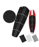 Premium 12 Piece SUP Surf Traction Pad Set - White/Black/Grey Black - Longboard & Paddleboard Deck Grip EVA Foam with 3M Adhesive - Buy Online on GoSupps.com