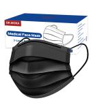 100Pcs Medical Grade Black Disposable Face Masks -3 Ply Face Mask for Adults -USA Made Masks, Comfortable,Soft, Breathable - Buy Online on GoSupps.com