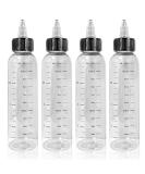 Banbaoni Hair Oil Applicator Bottle 4Pcs Oil Applicator Bottle for Hair Oil Bottle for Hair Applicator Bottle with Tip Squeeze 120ml for Salon Hair Care Hair Coloring Paint Art Glue - Buy Online on GoSupps.com