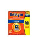 Delsym Cough Suppressant 5oz Orange Liquid, Alcohol-Free - 2 Pack - Buy Online on GoSupps.com