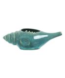 Qimacplus Leak Proof Durable Ceramic Neti Pot Non-Metallic and Comfortable Grip | Microwave and Dishwasher Friendly Natural Treatment for Sinus and Congestion Attractive Designed (Light Blue) - Buy Online on GoSupps.com