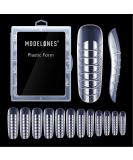 Modelones Poly Extension Gel Dual Nail Forms - Poly Nail Gel Forms 120pcs Clear Nail Extension Tips Set Nails Enhancement Thickening Acrylic False Nails Manicure Tool 12 Sizes Trendy Nail Art Design Salon DIY at Home 120 P - Buy Online on GoSupps.com