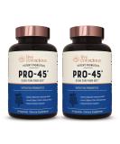 Live Conscious PRO45 Probiotic Formula 45 Billion CFU | 11 Strains | Dairy Free | Delayed Release Veggie Caps | Immune & Digestive Health Support | 60 Capsules (2-Pack) - Buy Online on GoSupps.com