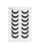 3D Clear Band Cat Eye False Eyelashes | Natural Look Wispy Fake Eyelashes | Reusable Soft Eyelash Set | Happy Heartbeat No.207 (7 Pairs) - Buy Online on GoSupps.com