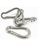 Marine Grade 316 Stainless Steel Carabiner Clips, Heavy Duty 4 Inch, 2 Pack - for Gym & Outdoor Activities - Buy Online on GoSupps.com