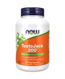 NOW TestoJack 200 with Tongkat Ali, Tribulus, Maca & Horny Goat Weed - 120 Veg Capsules - Buy Online on GoSupps.com