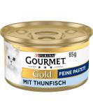 Gourmet PURINA GOURMET Gold Fine Pate wet cat food with tuna 12-pack (12 x 85g) - Buy Online on GoSupps.com